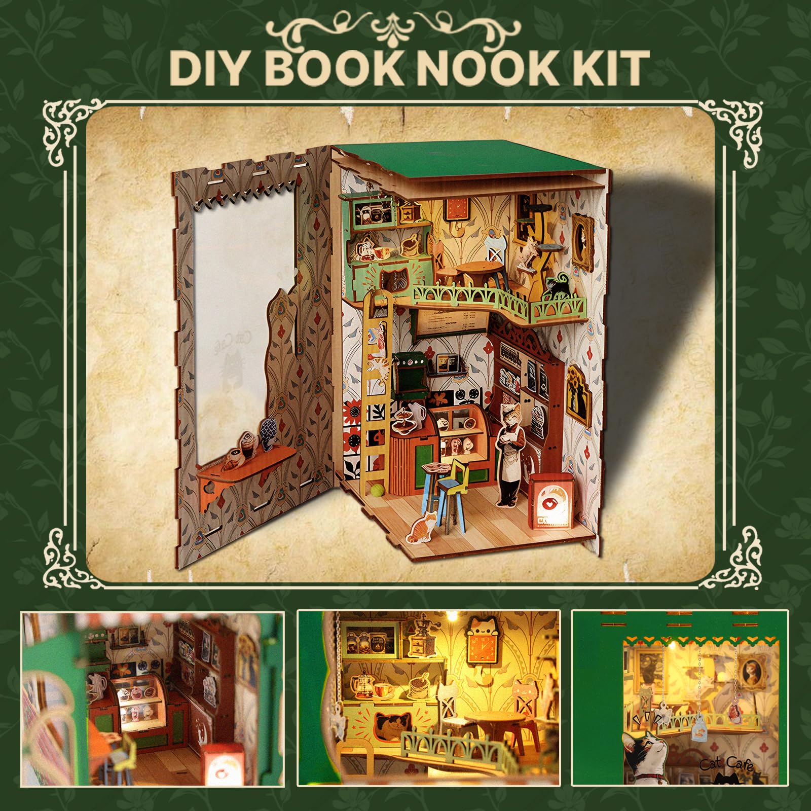 KaayeeWood Book Nook assembly process highlights beginner-friendly puzzle experience