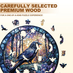 KaayeeWood Dusk Raven puzzle edge-smoothing ensures smooth assembly and warmth.