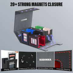 Kabinka included dividers help classify cards efficiently for quick access.