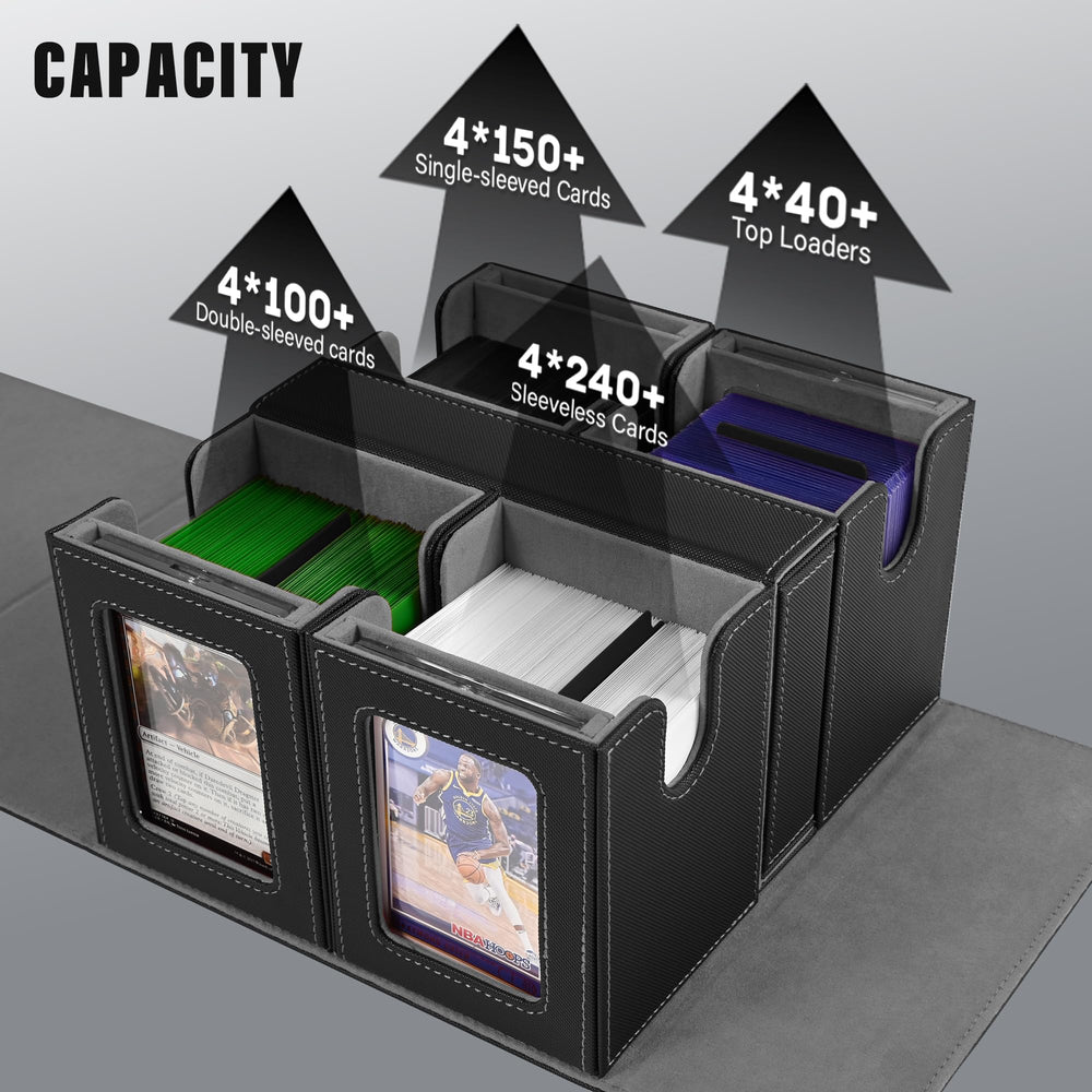 Kabinka Commander Deck Box magnetic holders keep cards organized and protected.