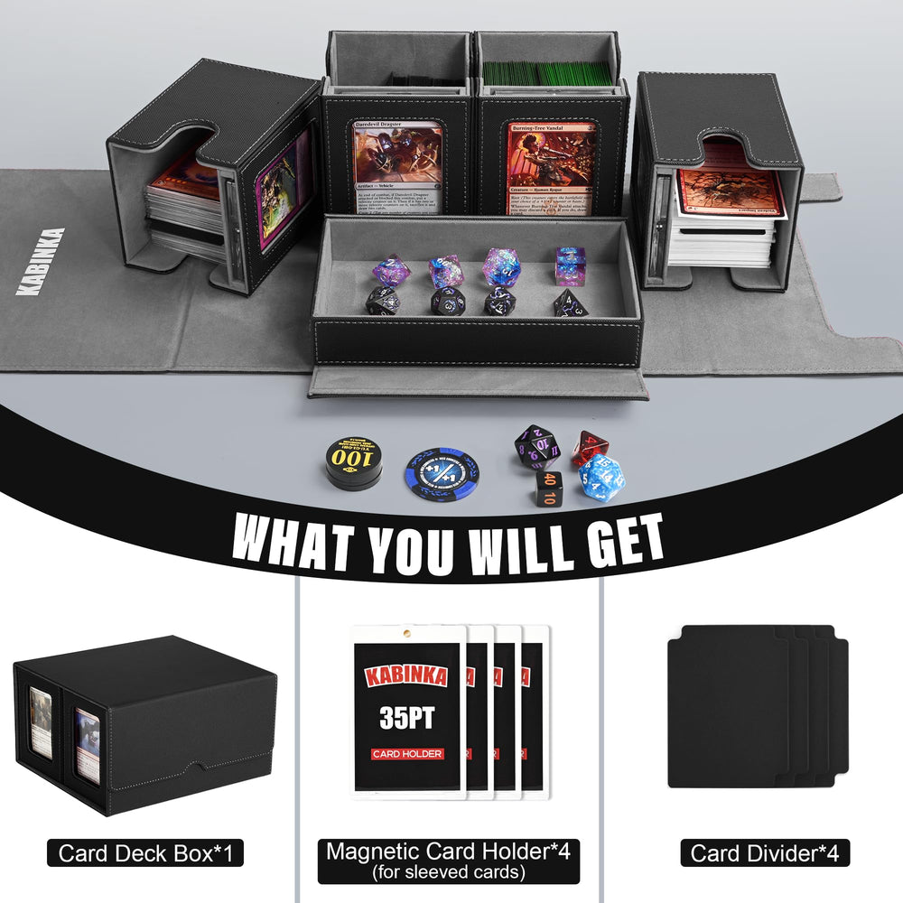 Kabinka Commander Deck Box PU leather exterior resists wear during travel.