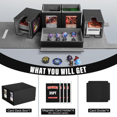 Kabinka Commander Deck Box PU leather exterior resists wear during travel.