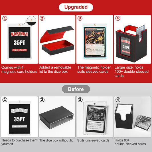 Kabinka 5-in-1 card case doubles as a portable dice tray.
