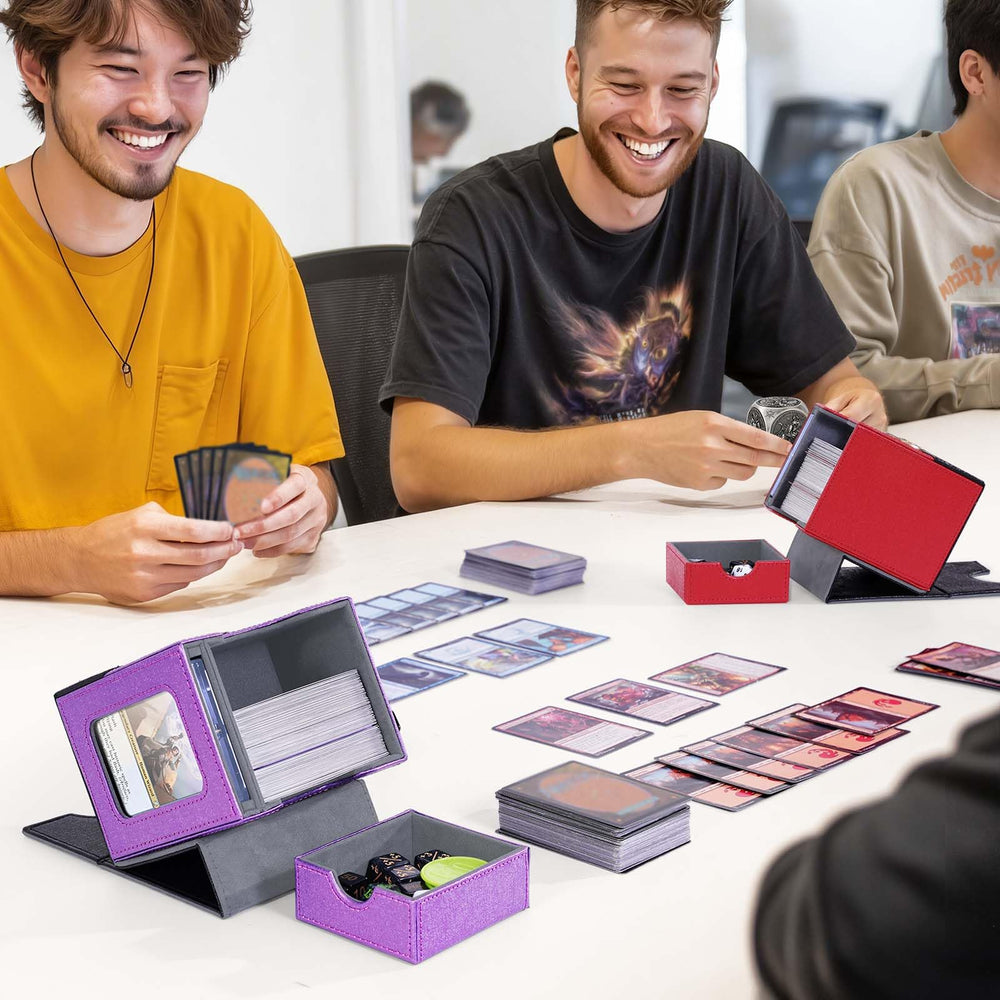 Kabinka deck box black and red Lotus theme for bold look