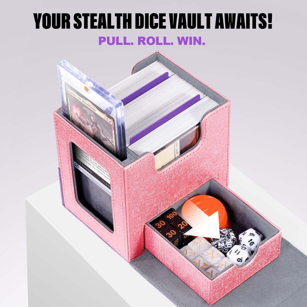 Holds 100+ double-sleeved MTG cards for reliable storage.