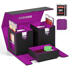Kabinka deck box commander display window showcases cards for quick selection.