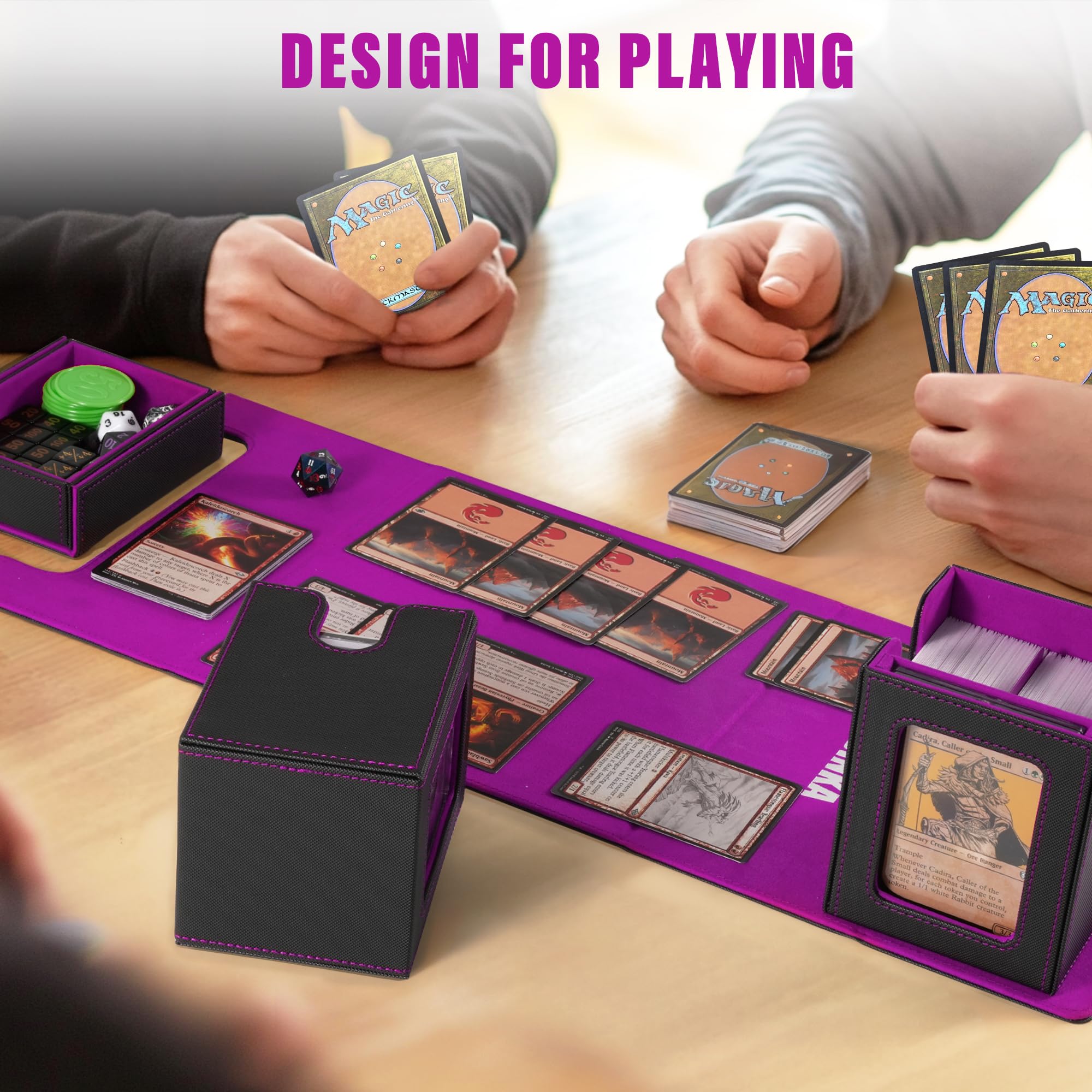 Kabinka deck box compact design fits easily in a backpack.