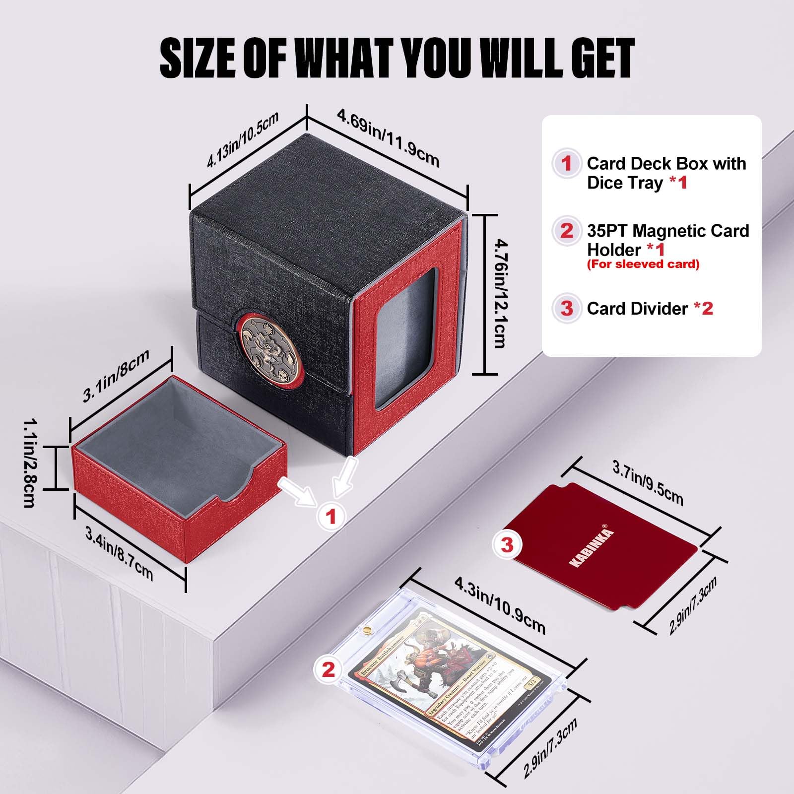 Wide tilt-opening design enables quick draws during games