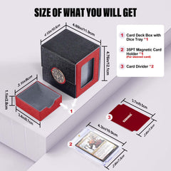 Wide tilt-opening design enables quick draws during games