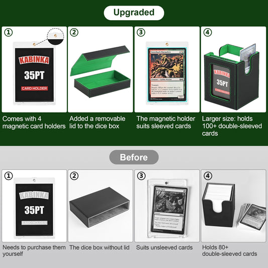 Kabinka dice tray section enables easy access to dice and tokens.