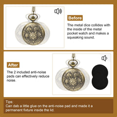 Kabinka DND dice set noise-reduction pads reduce clatter during play.