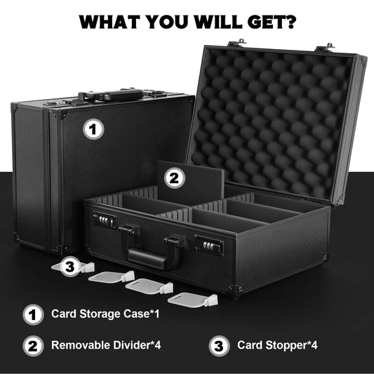 Kabinka hard-shell card case interior foam protects cards from scratches.