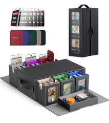Kabinka MTG Commander Deck Box front view with six modular decks for organization.