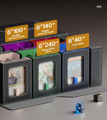Kabinka MTG Commander Deck Box reveals 100 sleeves ready for protection.