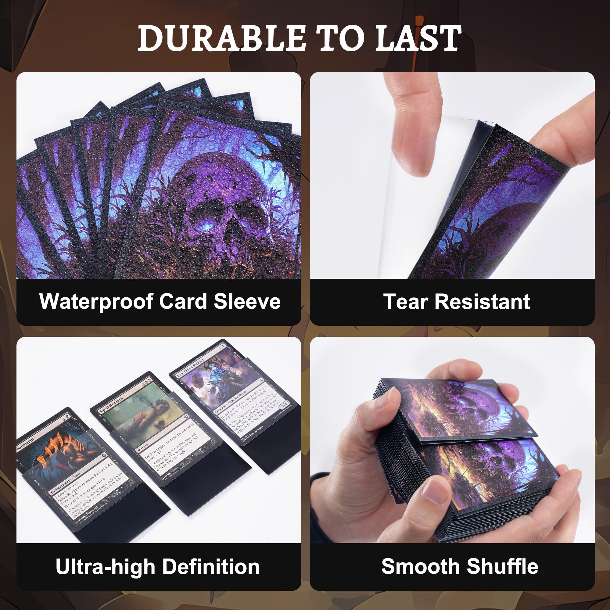 Kabinka sleeves sized 91x66 mm fit MTG and standard cards