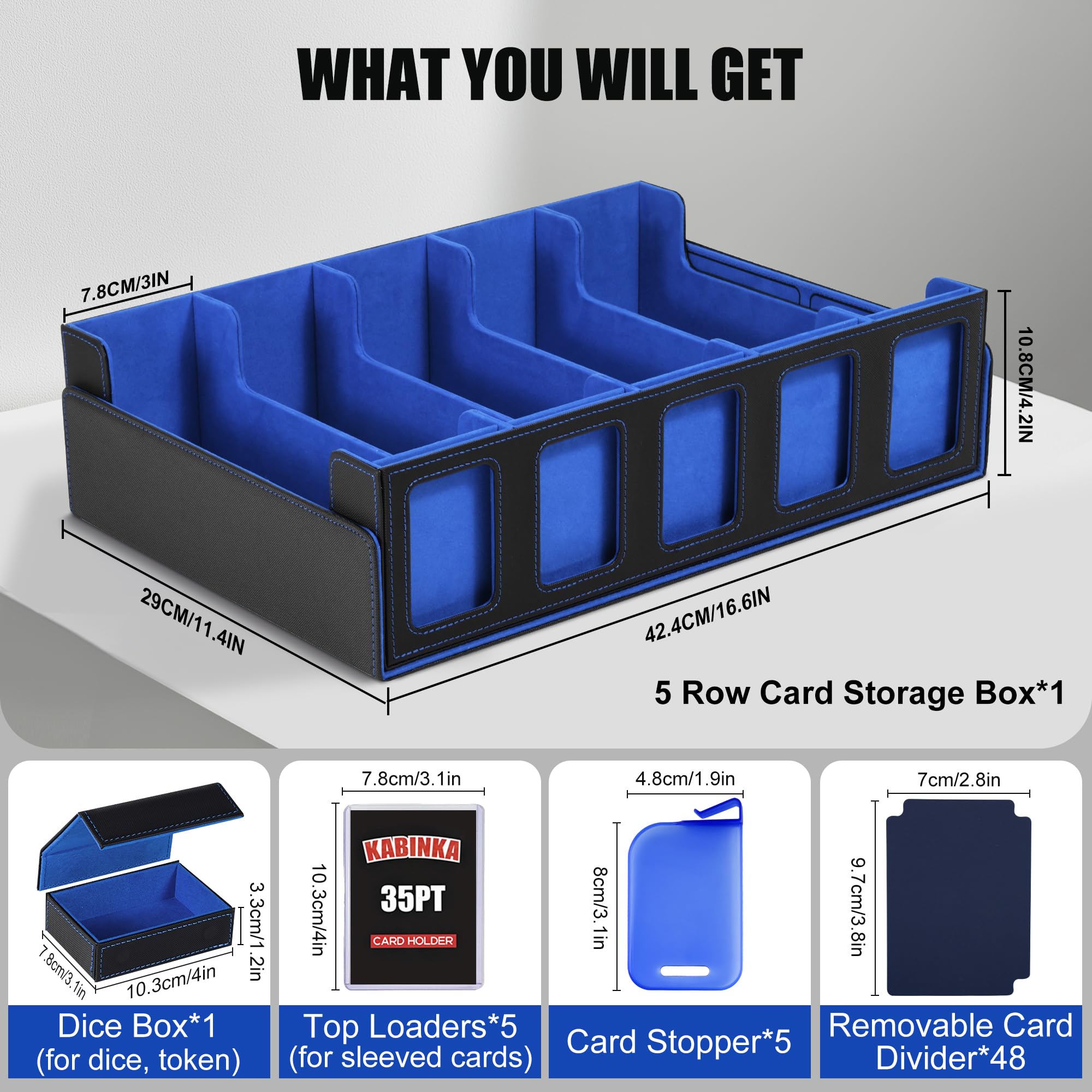 Kabinka removable lid with magnetic closure keeps contents organized.