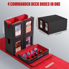 Soft fiber lining protects cards from scratches during transport.