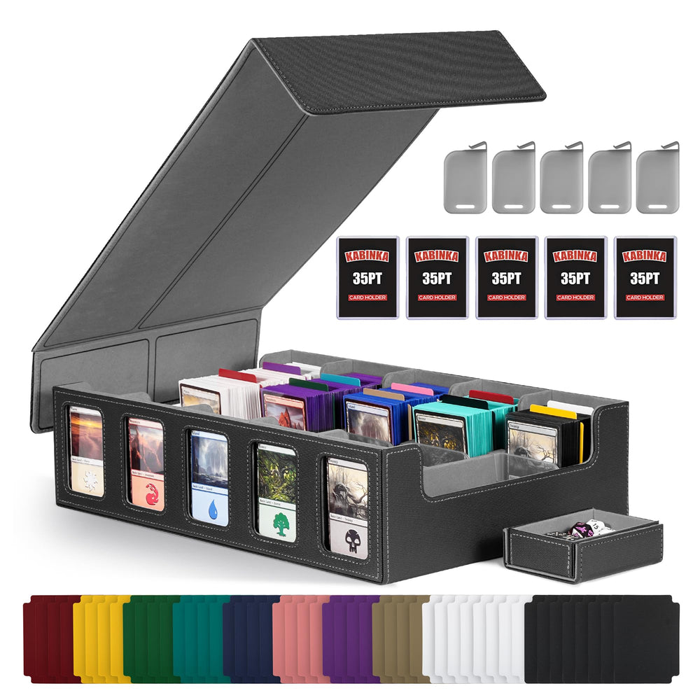 Kabinka storage box commander display with five windows for quick identification.