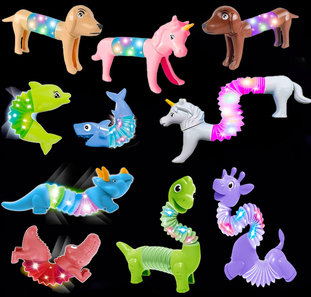 Kabvry LED cat Animal Pop Tube offers calm sensory play with a glowing display.