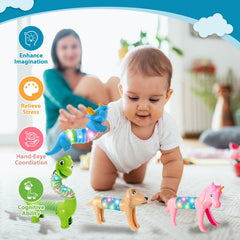 Kabvry LED dog Animal Pop Tube supports tactile exploration and creative shaping.