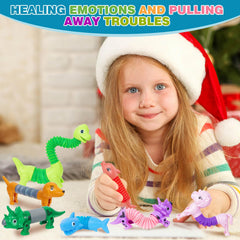 Kabvry Animal Pop Tubes unicorn shape for imaginative play and colorful pop.