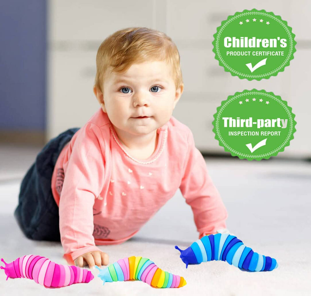 Kabvry Sensory Slug 3D articulated body designed for twisting and coordination