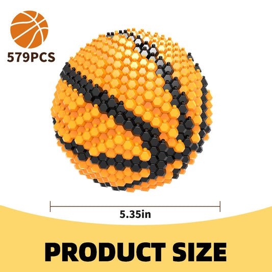 KADELE instruction drawings for the 579-piece basketball set guide assembly.