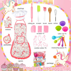 KAEGREEL potholder and mitt protect little hands during playful baking sessions.