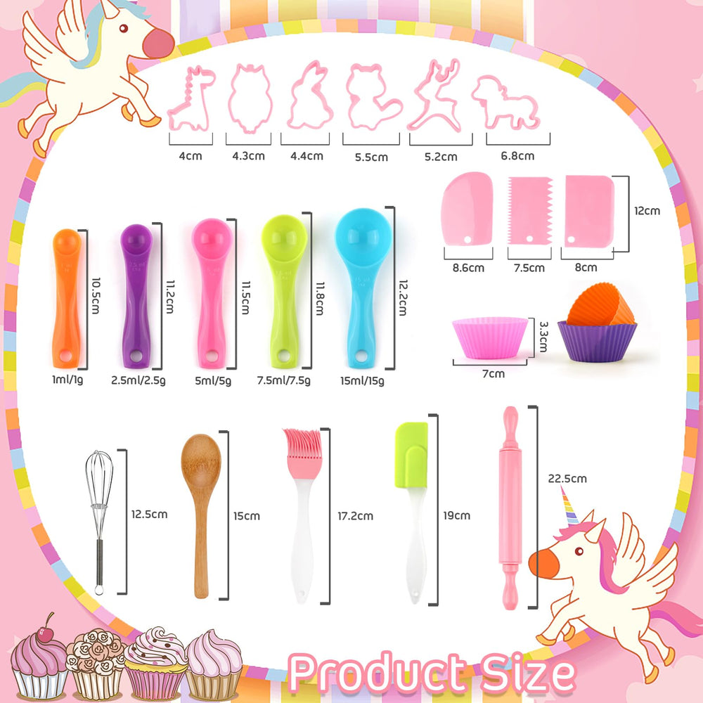 KAEGREEL full unicorn kitchen set inspires hands-on learning for ages 3 and up.