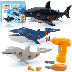 KAEGREEL take-apart shark toy boosts hands-on play and imagination