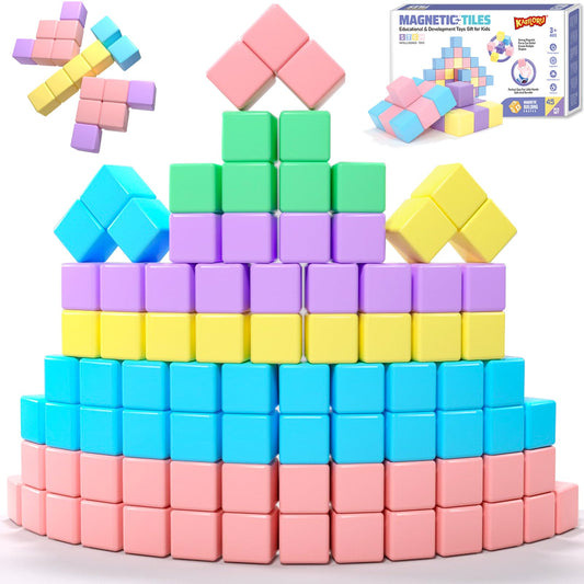 KAEILORU 45pcs magnetic blocks for kids: versatile assembly play that supports STEM learning.
