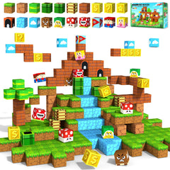 KAEILORU magnetic blocks showcase 1.21-inch size for stable toddler building fun