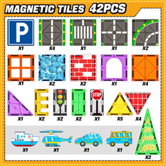 KAEILORU magnetic tiles traditional tiles providing a stable base for larger structures