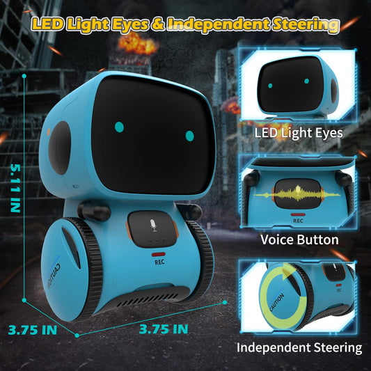 KaeKid robot toy performing a dance move, inspiring energetic play.