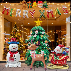 KaelidThrum reindeer balloon delivers festive flair for indoor or outdoor decor.