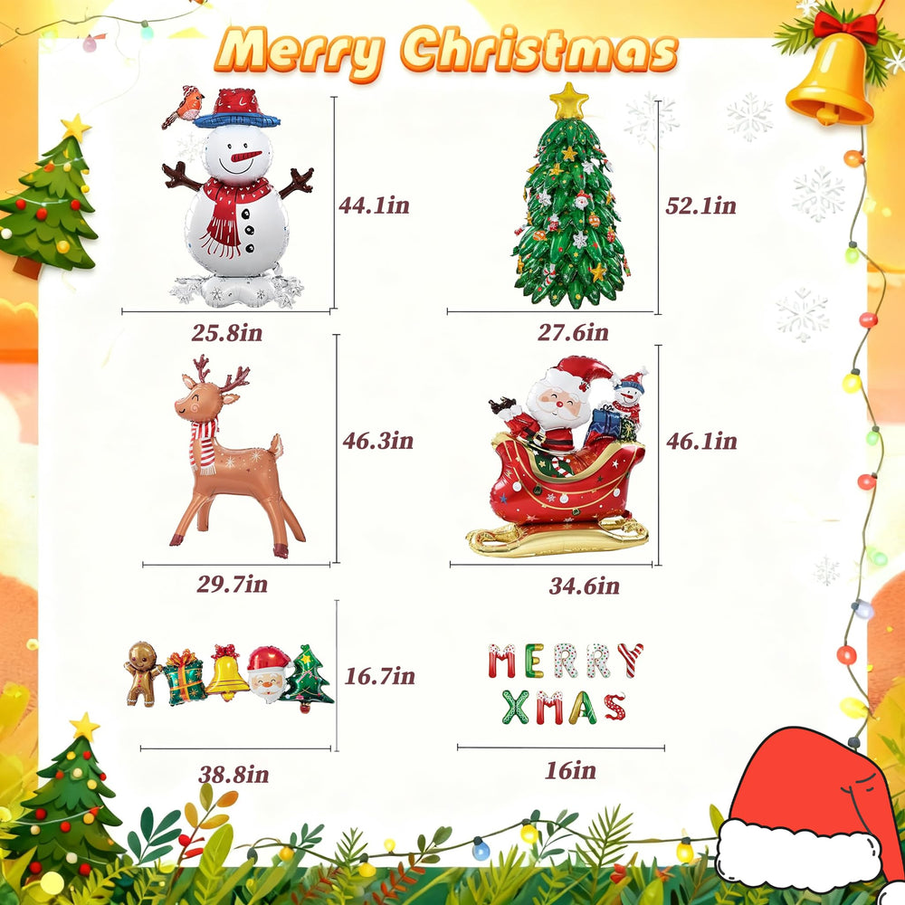 KaelidThrum Santa Claus balloon brings festive charm to parties and displays.