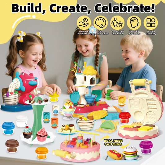 Kaelinda 77Pcs noodle maker enhances hands-on crafting and fine motor skills