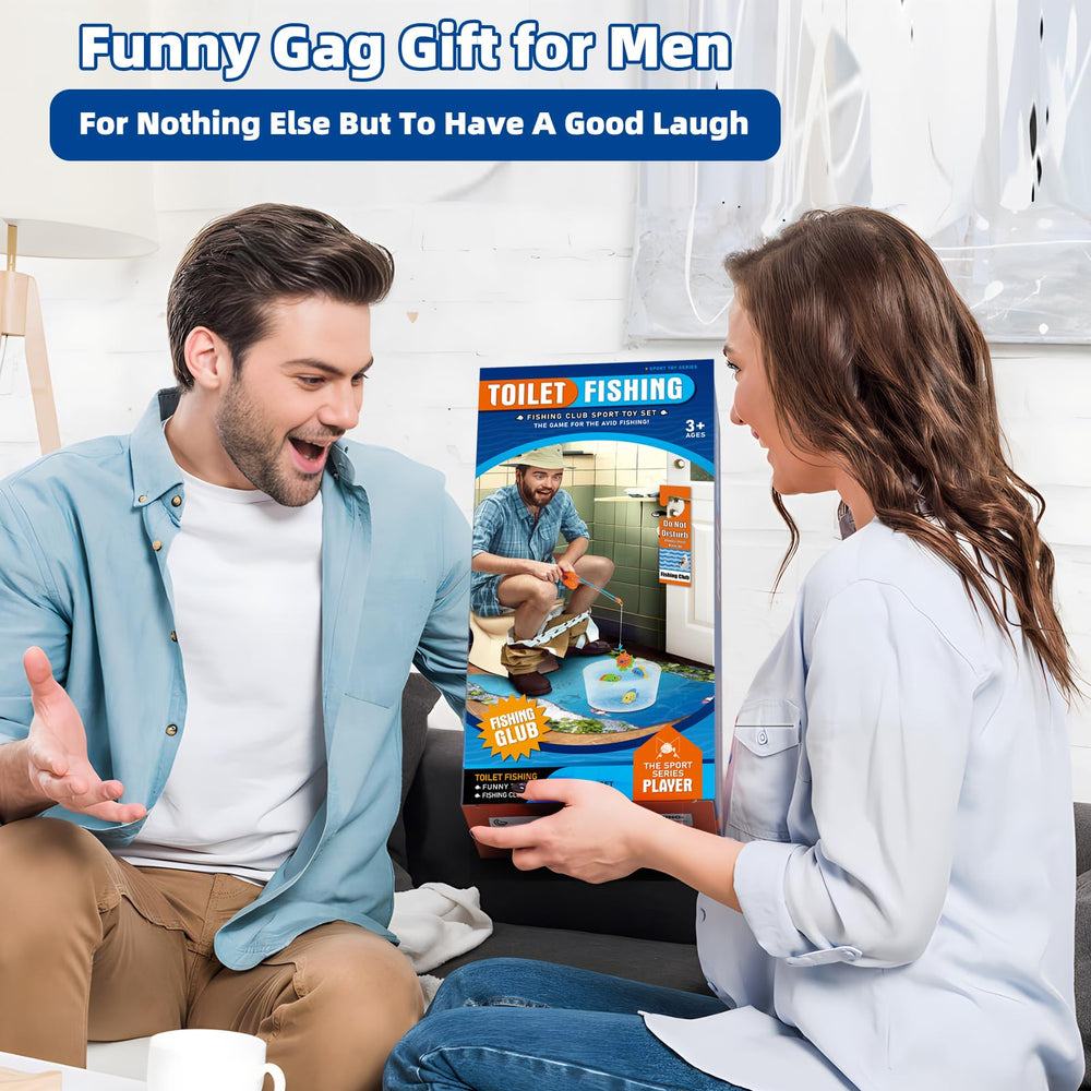 Kaelinda bathroom fishing game creates lighthearted moments for guests and family.