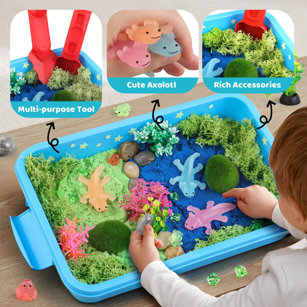 Kaelinda glow-in-the-dark stickers enhance night play scenes