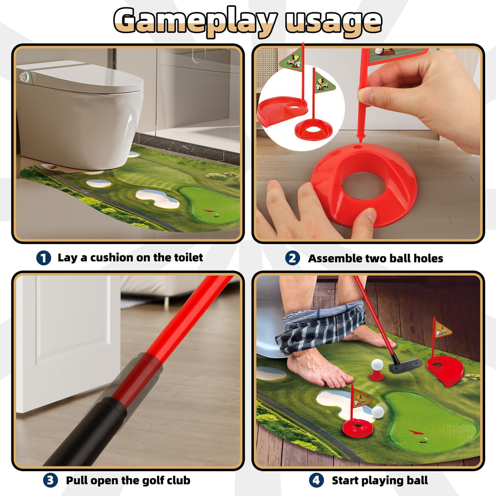 Kaelinda Toilet Golf Game 'Do Not Disturb' sign enhances privacy during play