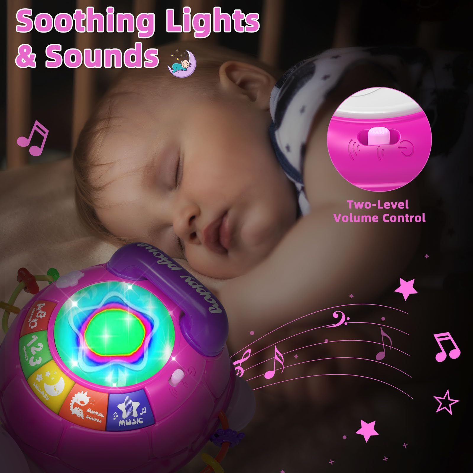KaeoHye pink BPA-free turtle ensures safe exploration