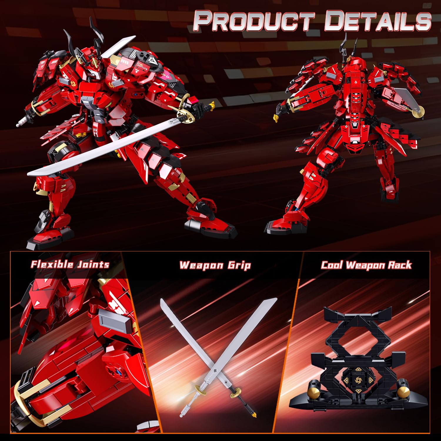 Kafei mech articulated joints enable dynamic posing and versatile battle stances