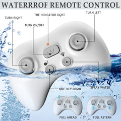 Kafuzi RC Shark Toy rechargeable batteries for long play.