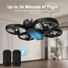 KAGEEN drone streams FPV video to a phone for live viewing.