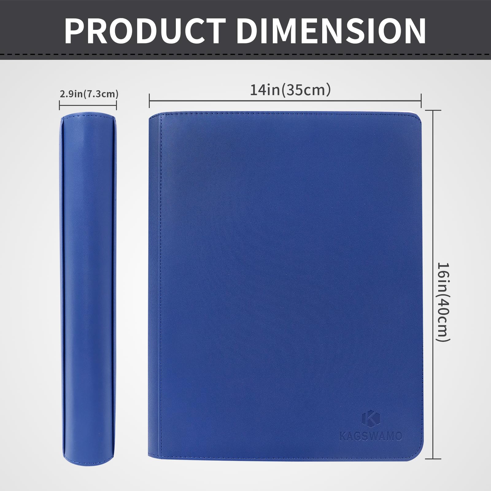KAGSWAMO interior pages are clear and durable for card protection
