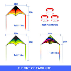 Kaiciuss Delta Kite Folding Design supports compact packing.