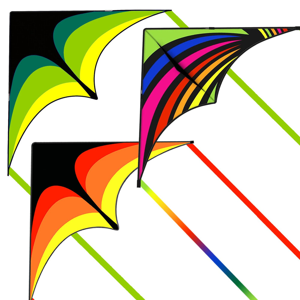 Kaiciuss Delta Kite Green for family fun and easy outdoor flying.
