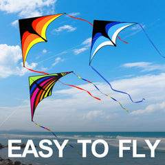 Kaiciuss Delta Kite orange triangle easy setup for quick beach play
