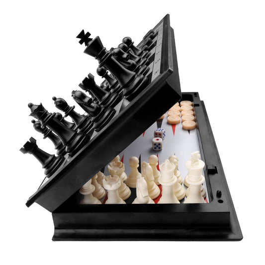 KAILE 13-inch magnetic chess board for stable travel play.