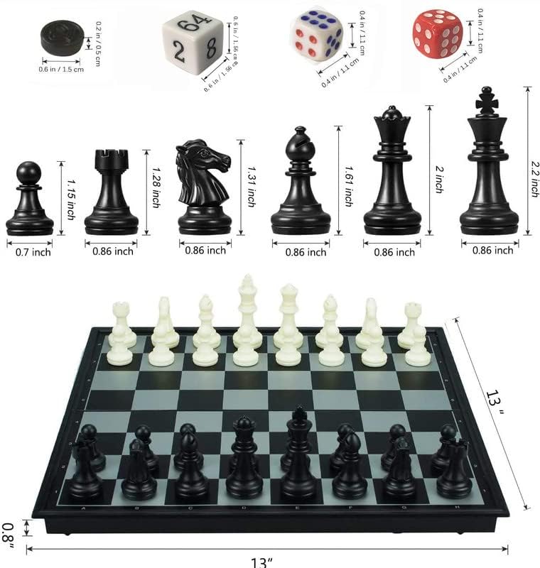 KAILE magnetic chess pieces with durable polish for smooth handling.